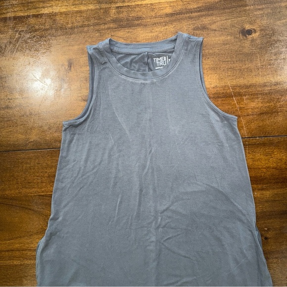 Time and Tru Sleeveless Shift A-line Gray Dress with Pockets Womens Size XS - Picture 3 of 9